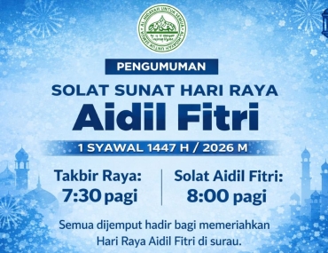Ketetapan Pelaksanaan Solat Sunat Eidulfitri Oleh JAIS